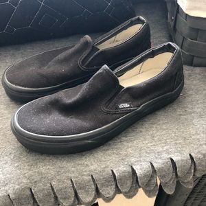Black slip on Vans